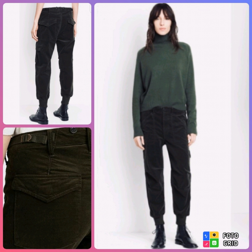 Vince Corduroy Slouchy Military Jogger